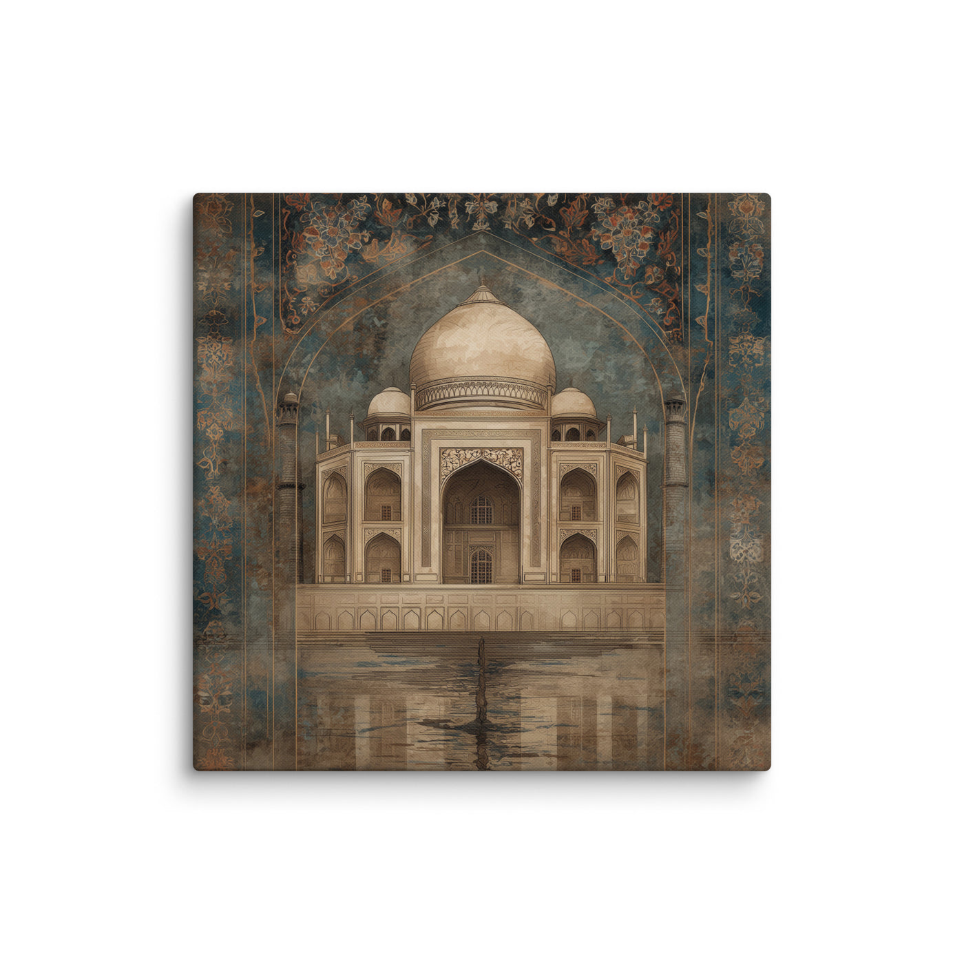 Eternal Majesty — Taj in Sepia Blue Canvas — view 3
