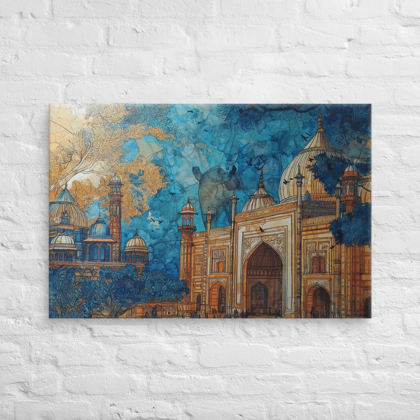 Azure Minaret Reverie – Mughal Skyline — view 1
