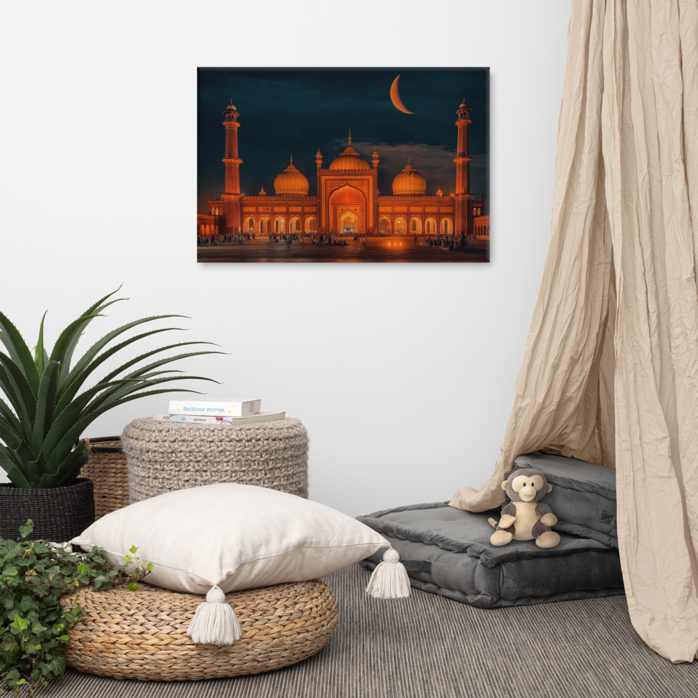 Chaand Raat Glow – Badshahi Mosque at Dusk — view 3