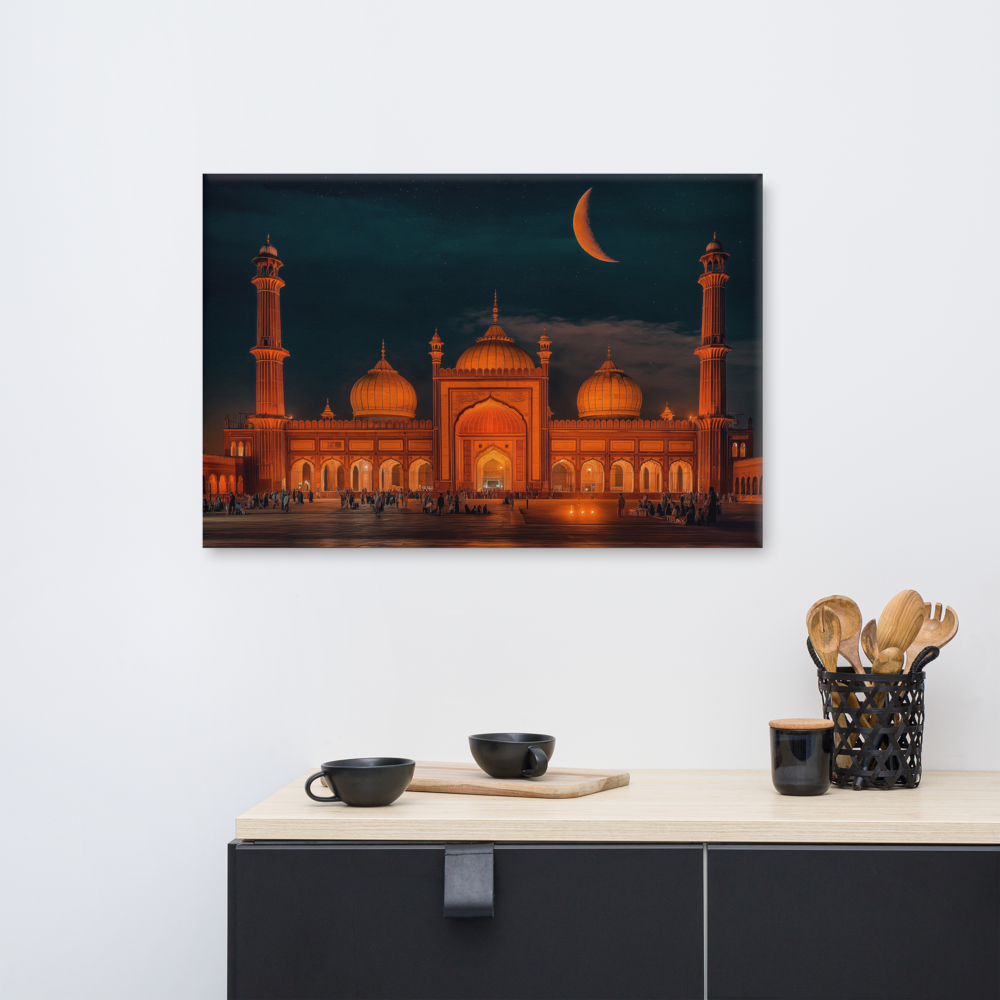 Chaand Raat Glow – Badshahi Mosque at Dusk — view 4