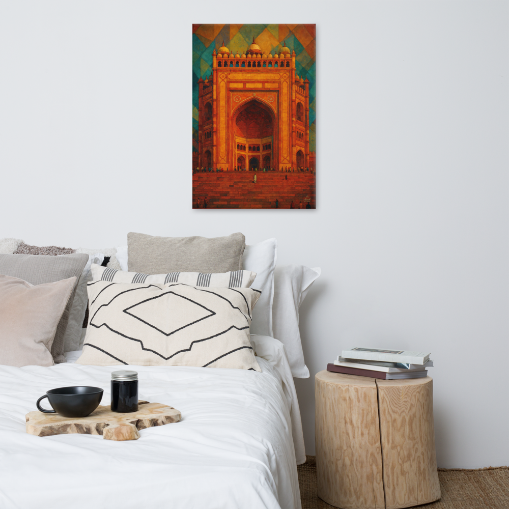 Grand Gateway of Fatehpur — Monumental Indian Architecture Art Piece — view 10