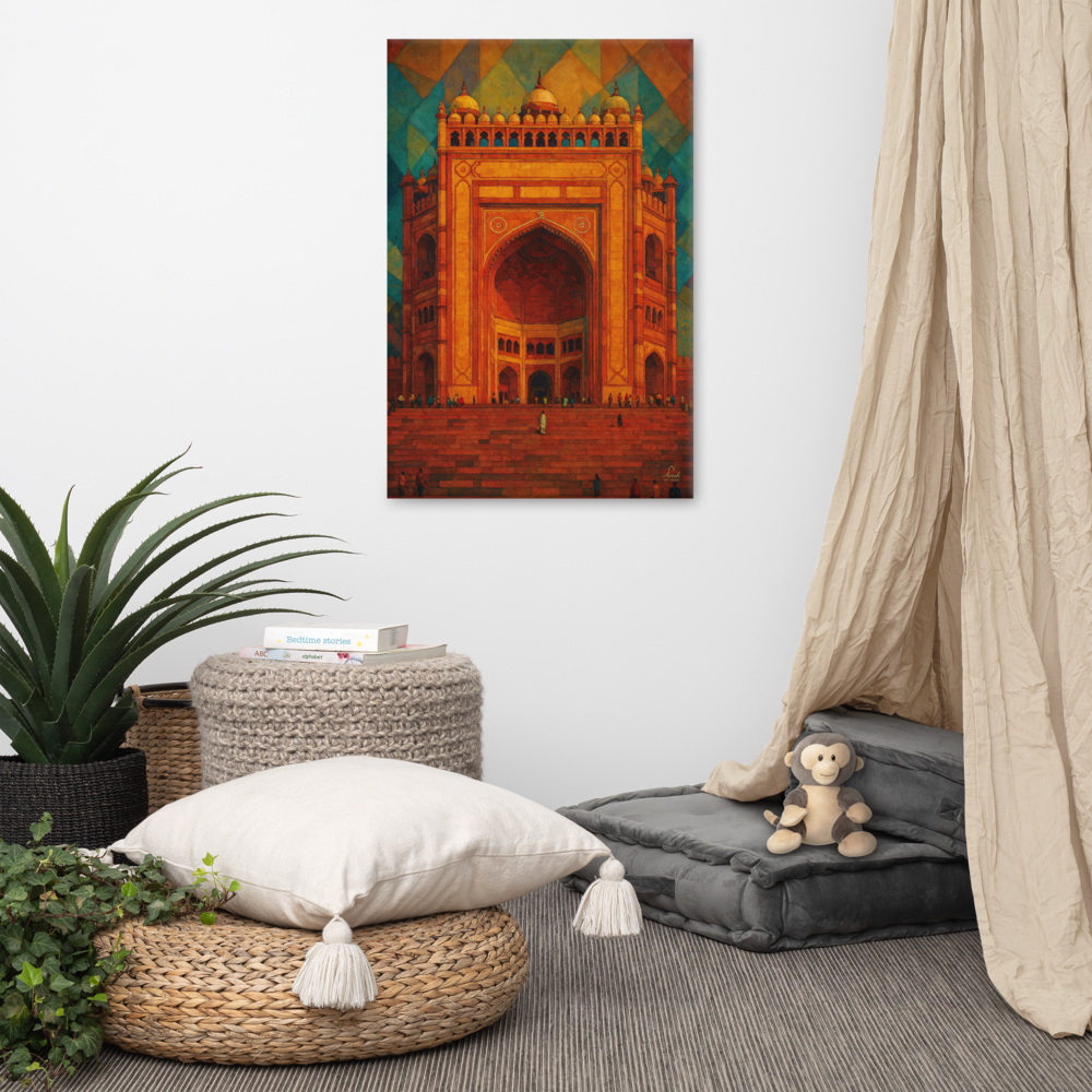 Grand Gateway of Fatehpur — Monumental Indian Architecture Art Piece — view 11