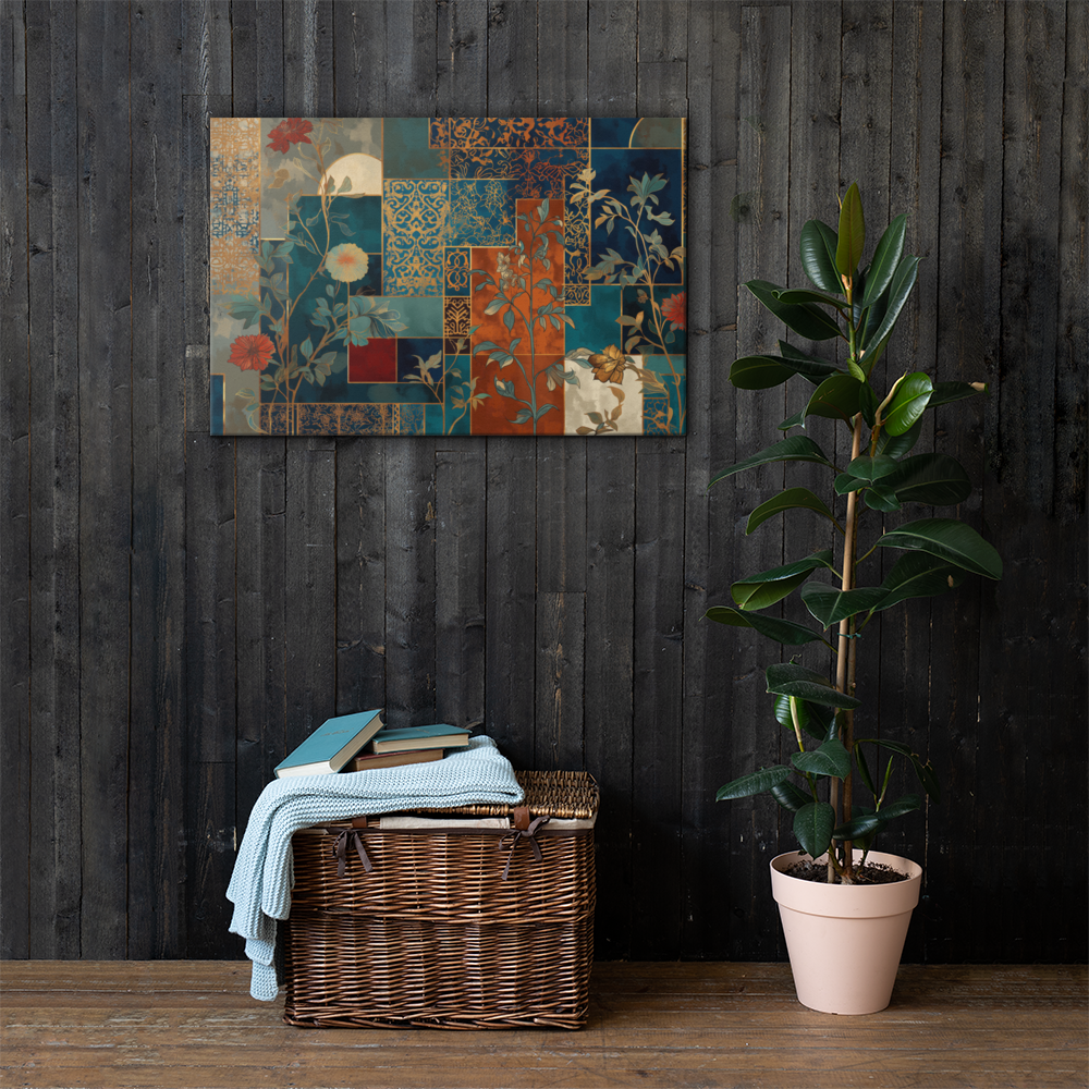 Mughal Floral Motifs Wall Art — view 7