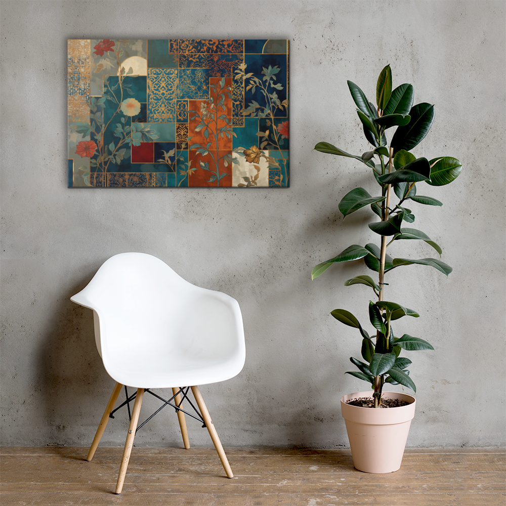 Mughal Floral Motifs Wall Art — view 8