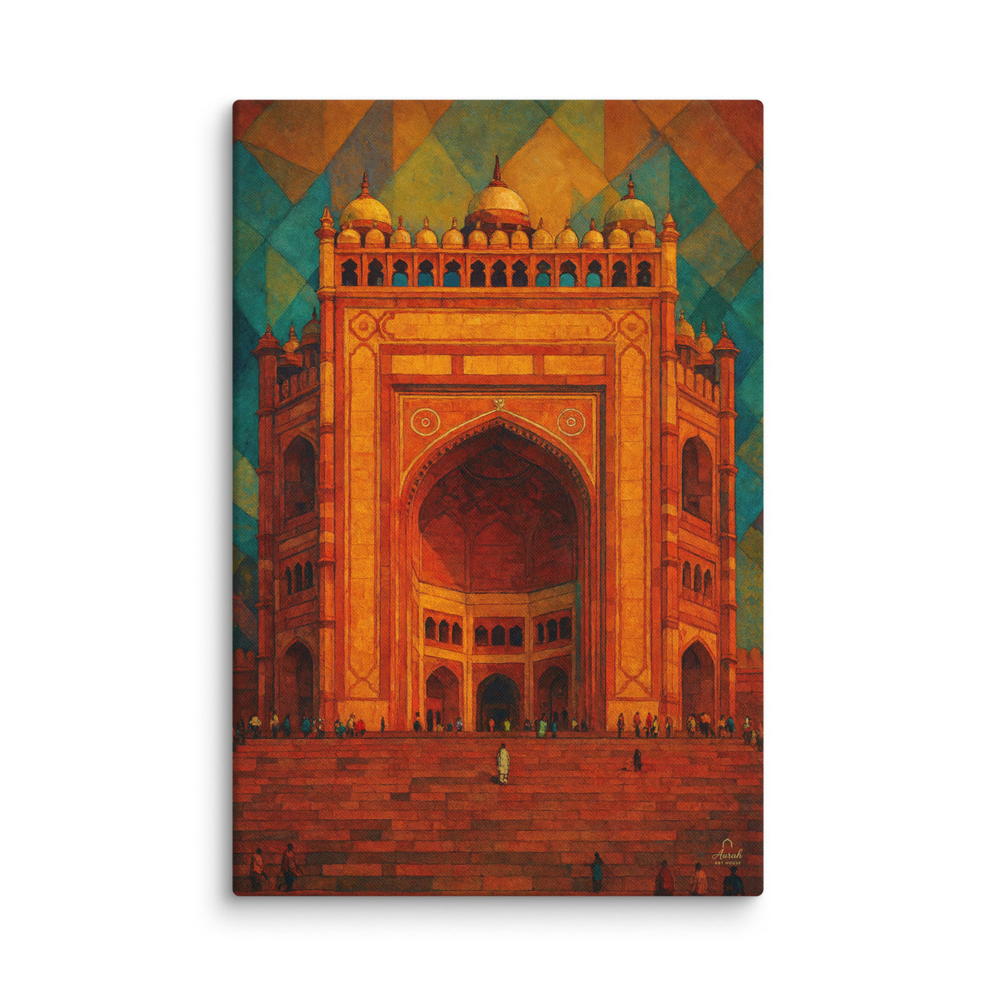 Grand Gateway of Fatehpur — Monumental Indian Architecture Art Piece — view 3