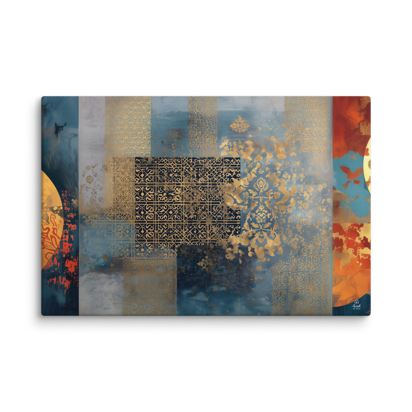 Mughal Reverie in Blue & Gold — view 1