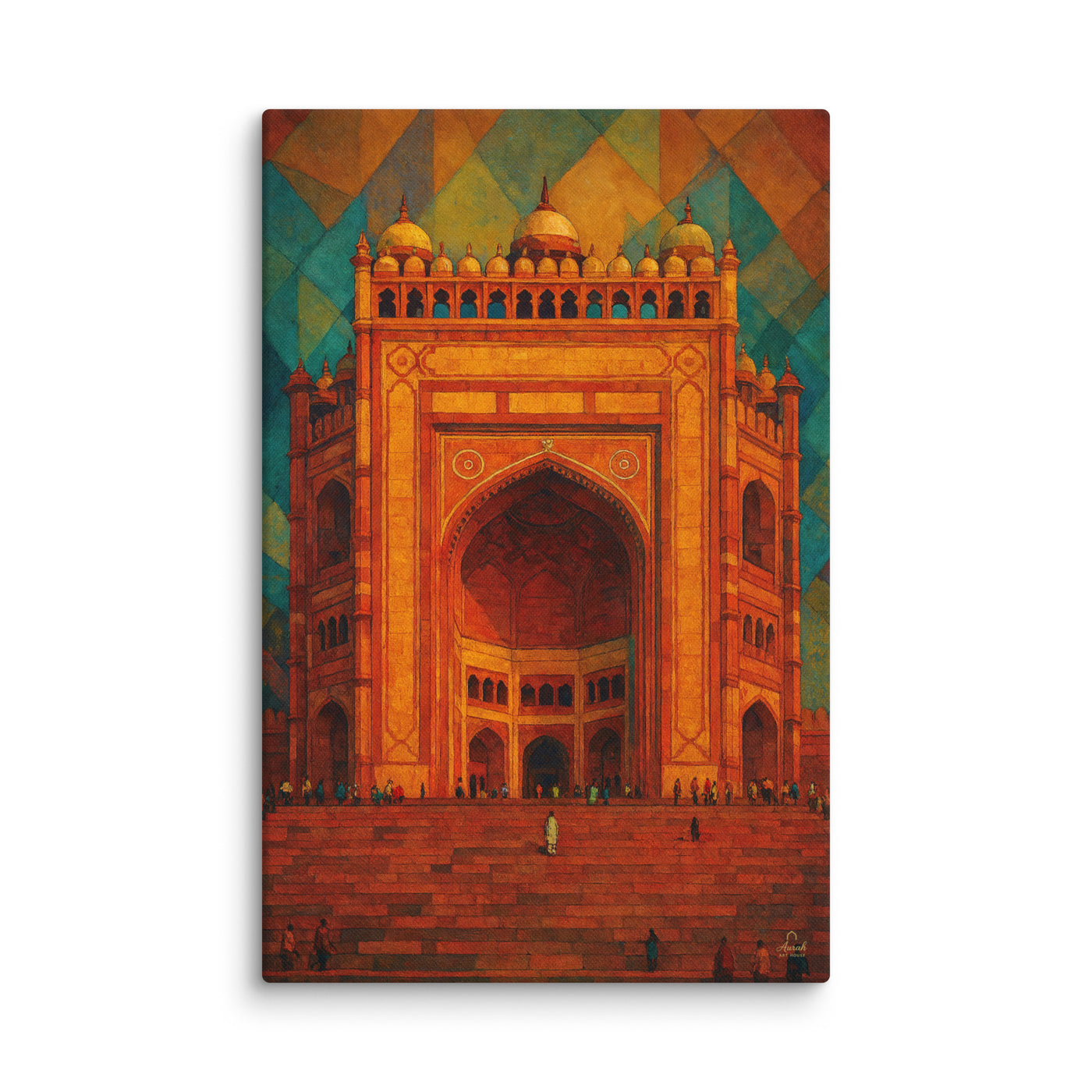 Grand Gateway of Fatehpur — Monumental Indian Architecture Art Piece — view 2
