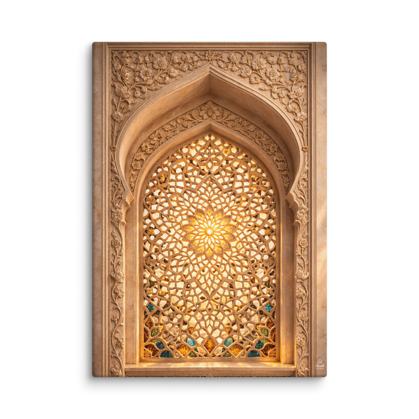 Mughal Jali Window Canvas — view 2