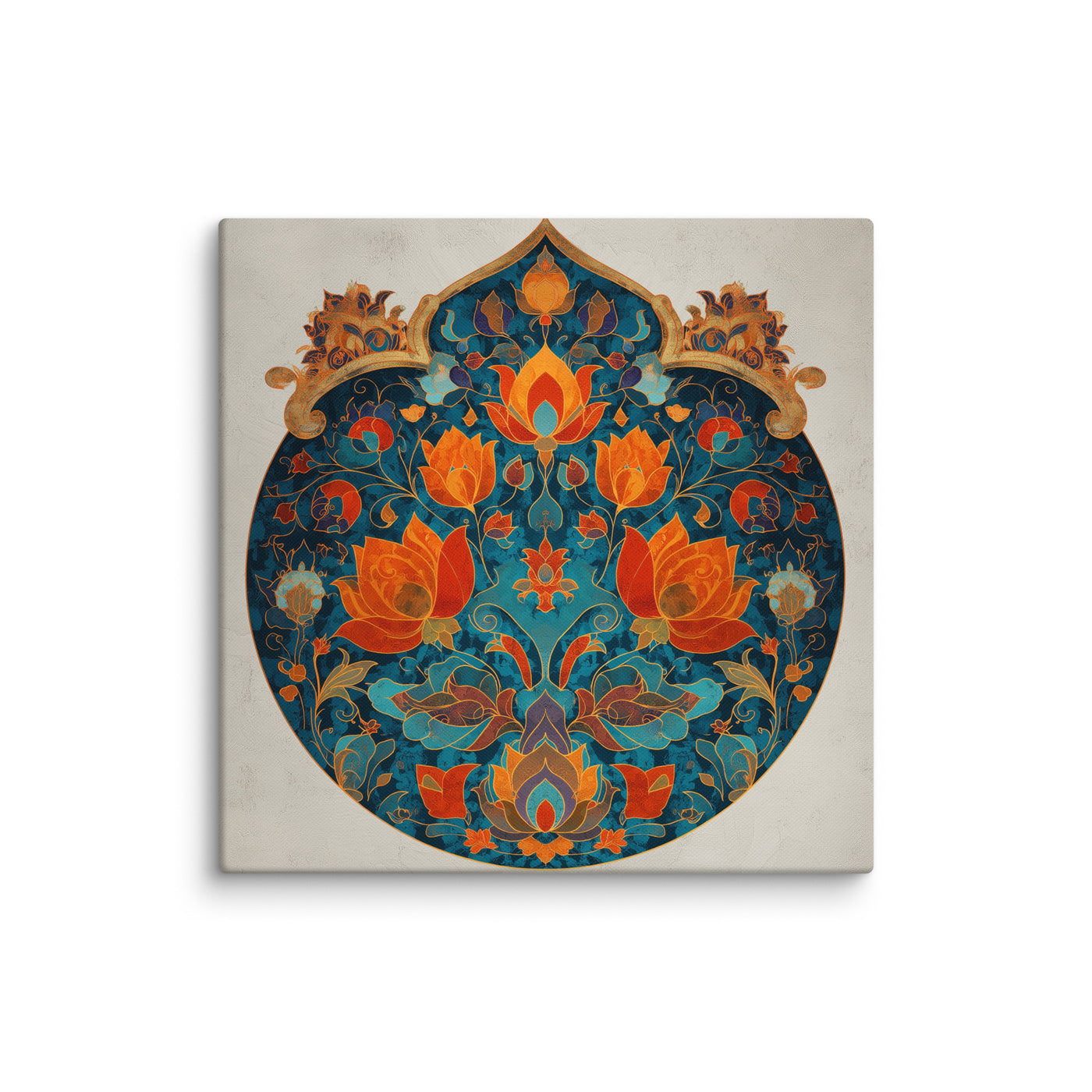 Lotus Symphony – A Mughal Floral Medallion — view 1