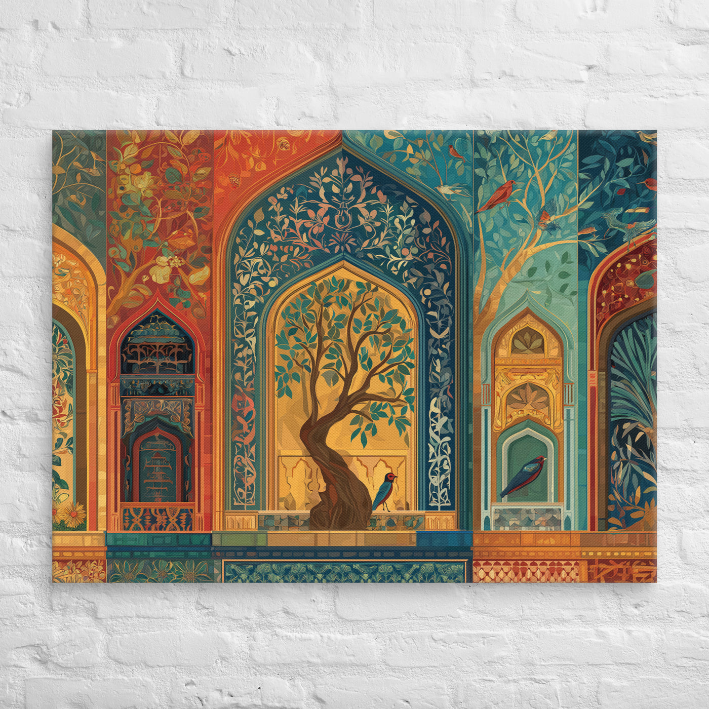 Court of Whispering Arches – Mughal Garden Canvas — view 1