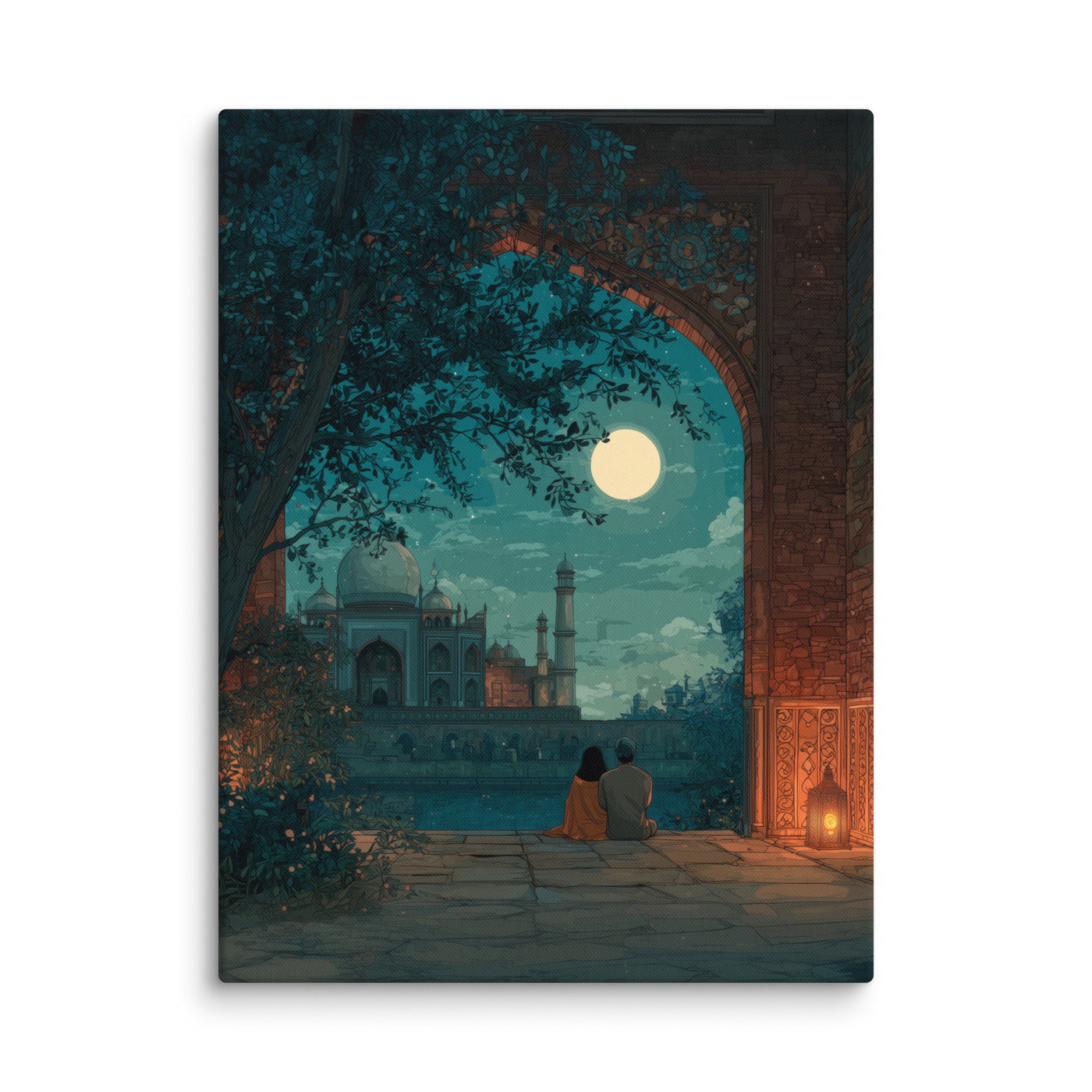 Moonlit Serenity at the Mughal Palace — view 1