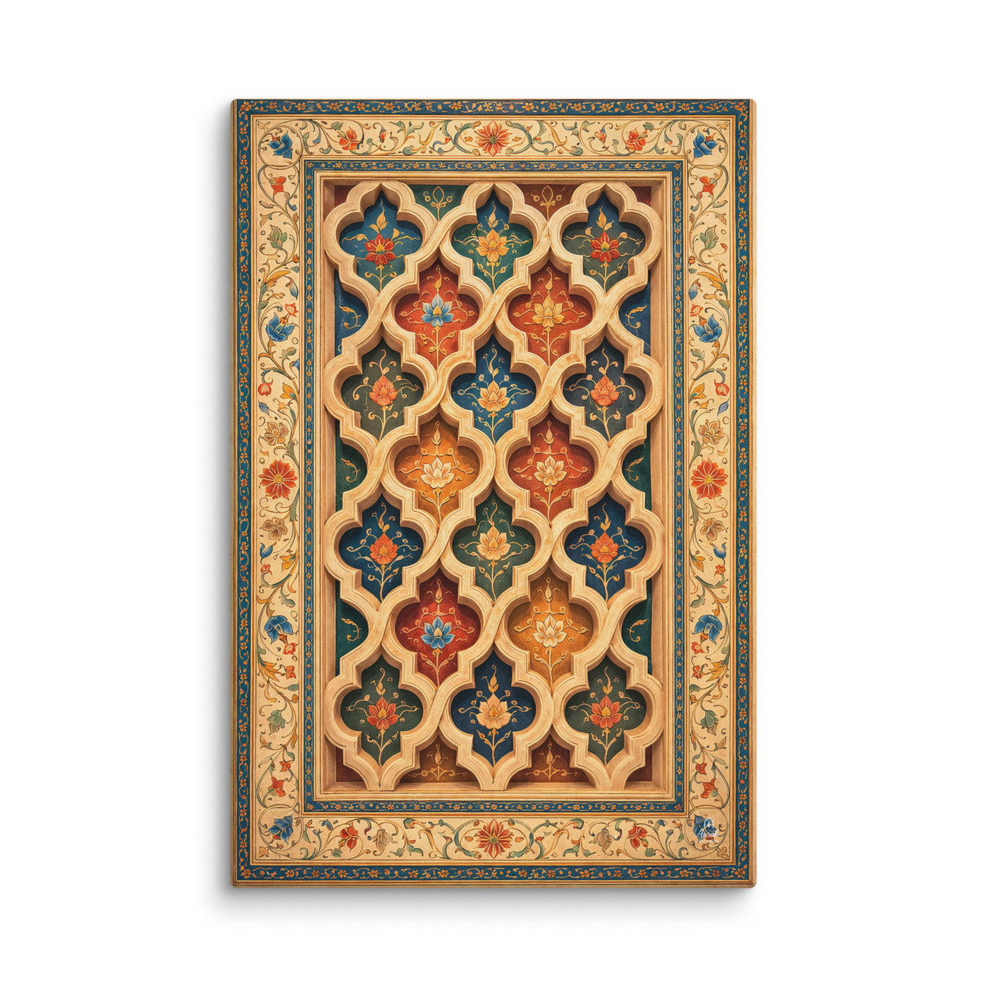 Gwaliyai Jhilmili – Gwalior Lattice Canvas — view 1
