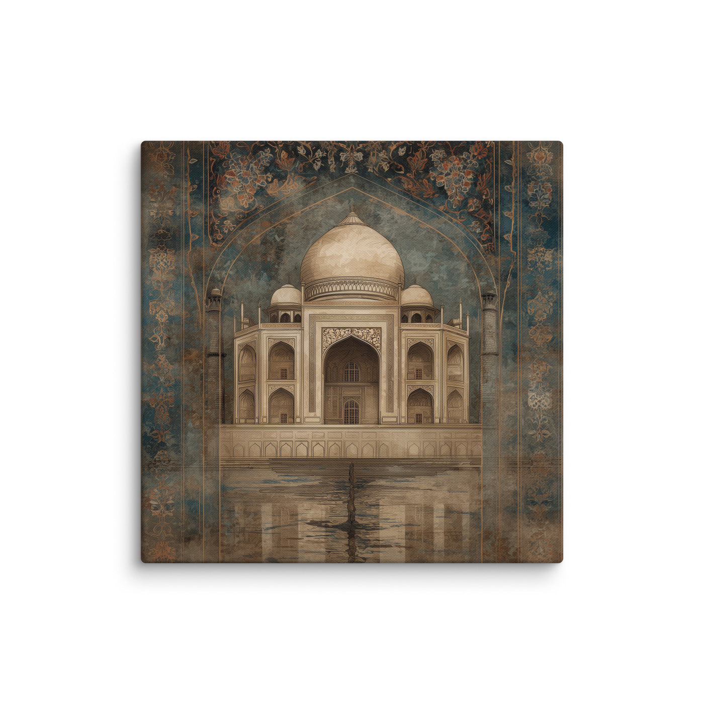 Eternal Majesty — Taj in Sepia Blue Canvas — view 4
