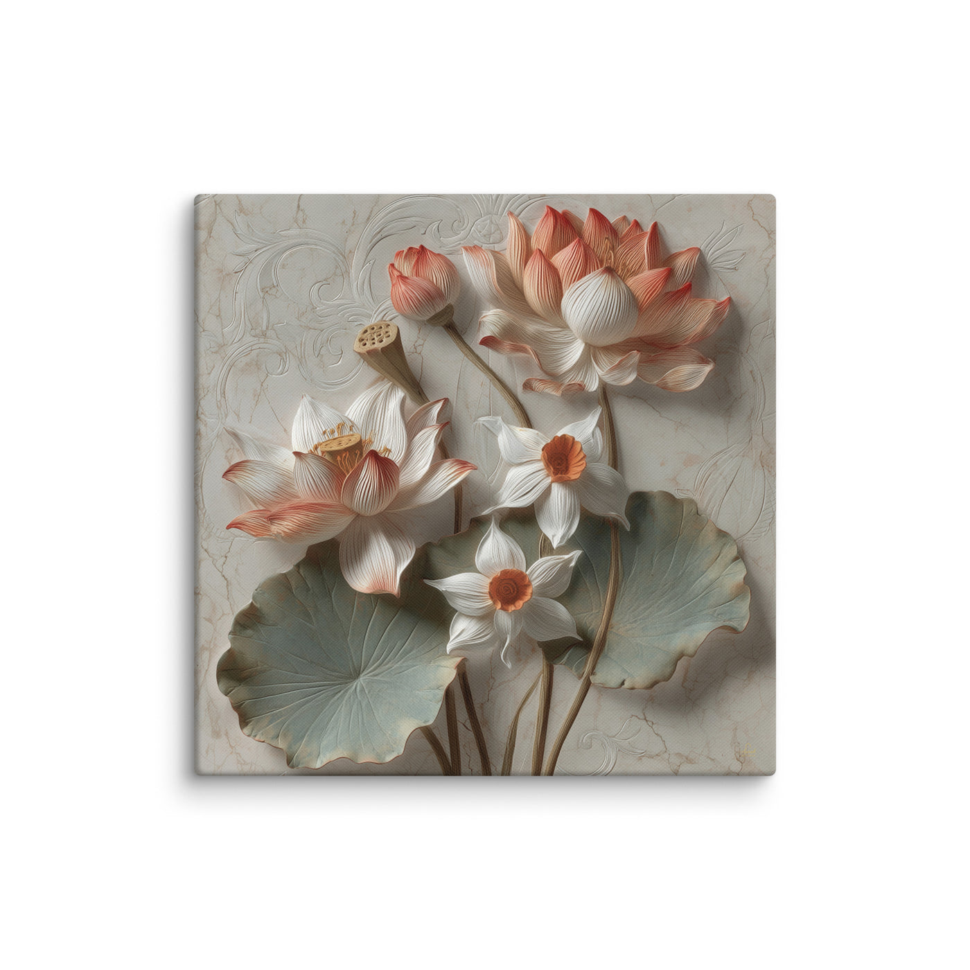 Lotus Bloom of the Taj | Indian Architectural Decor — view 3