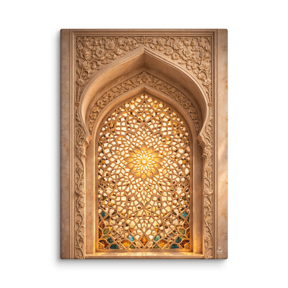 Mughal Jali Window Canvas — view 3