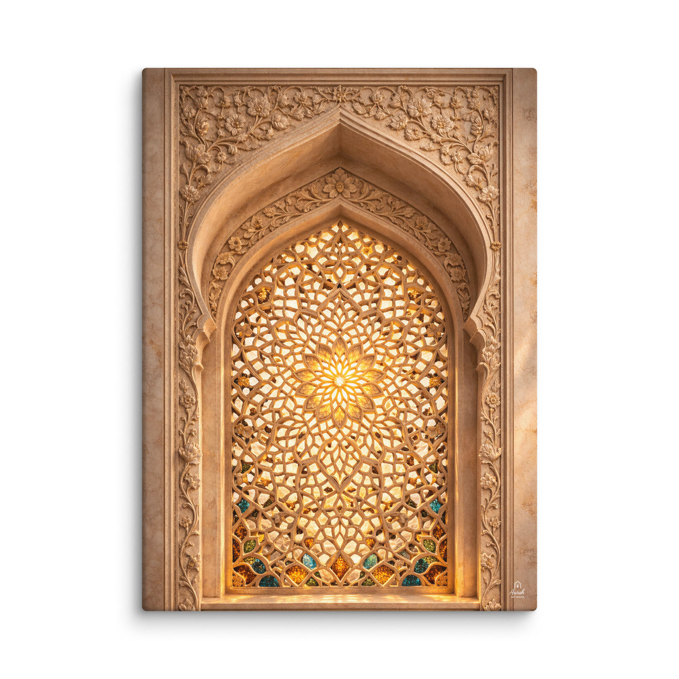 Mughal Jali Window Canvas — view 3
