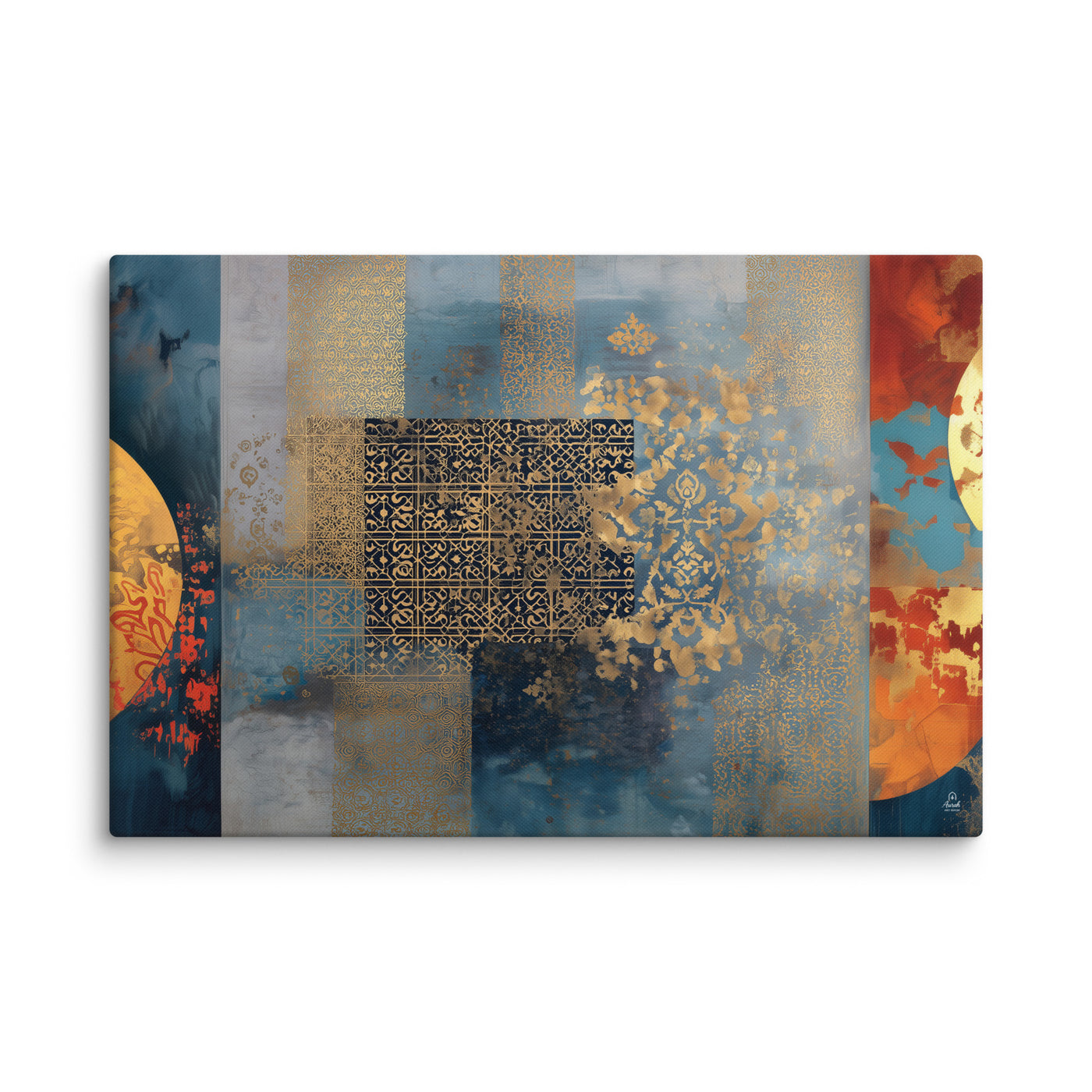 Mughal Reverie in Blue & Gold — view 2