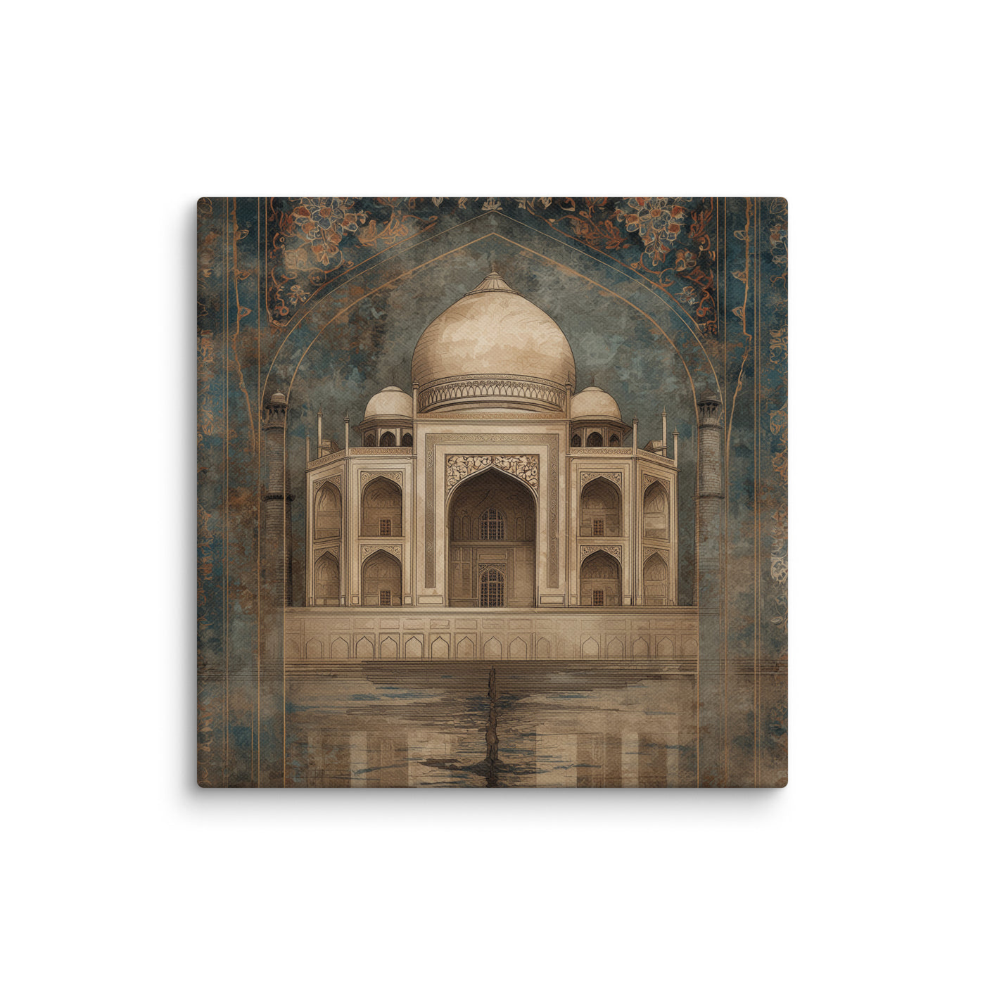 Eternal Majesty — Taj in Sepia Blue Canvas — view 2