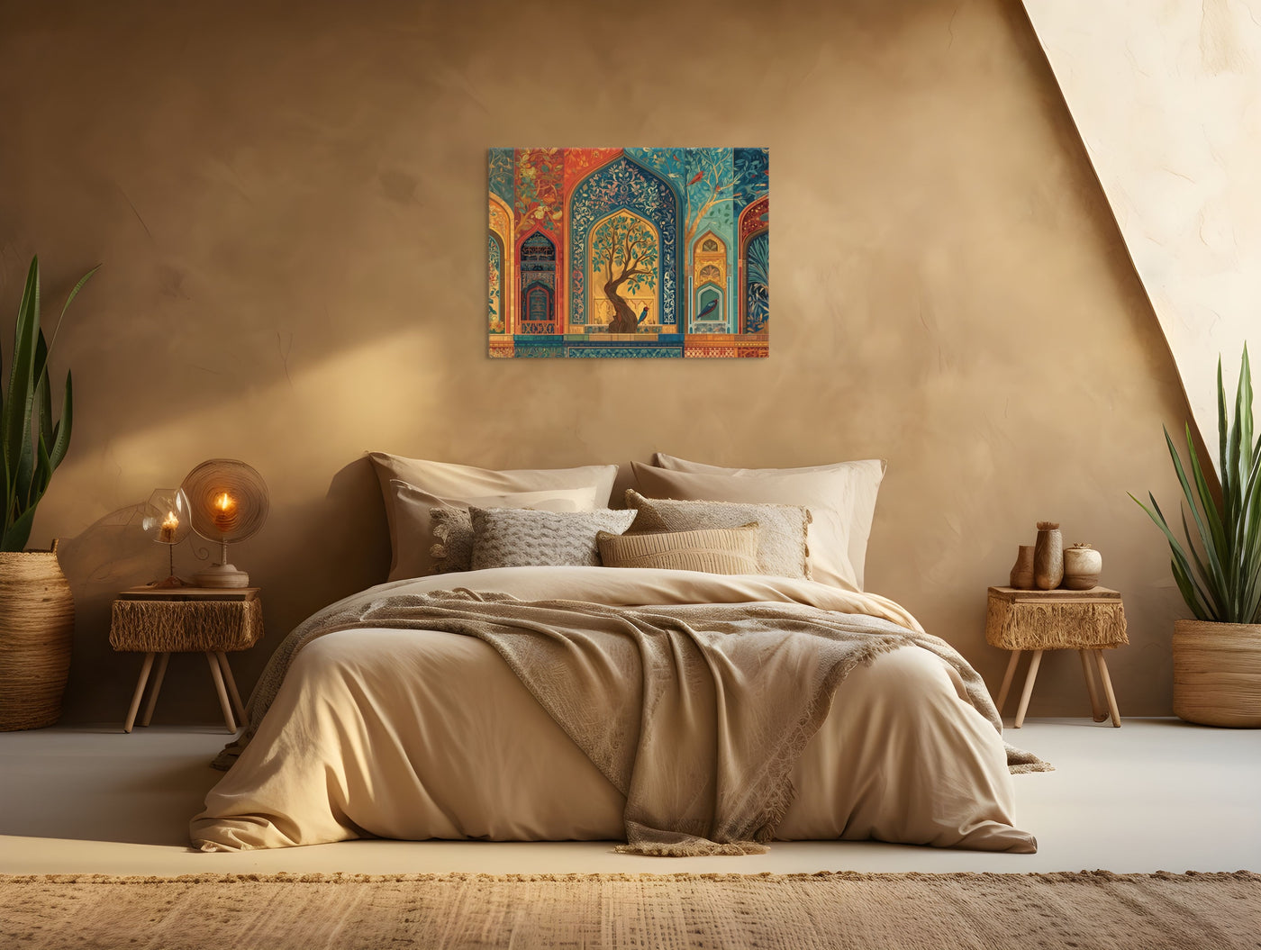 Court of Whispering Arches – Mughal Garden Canvas — view 4