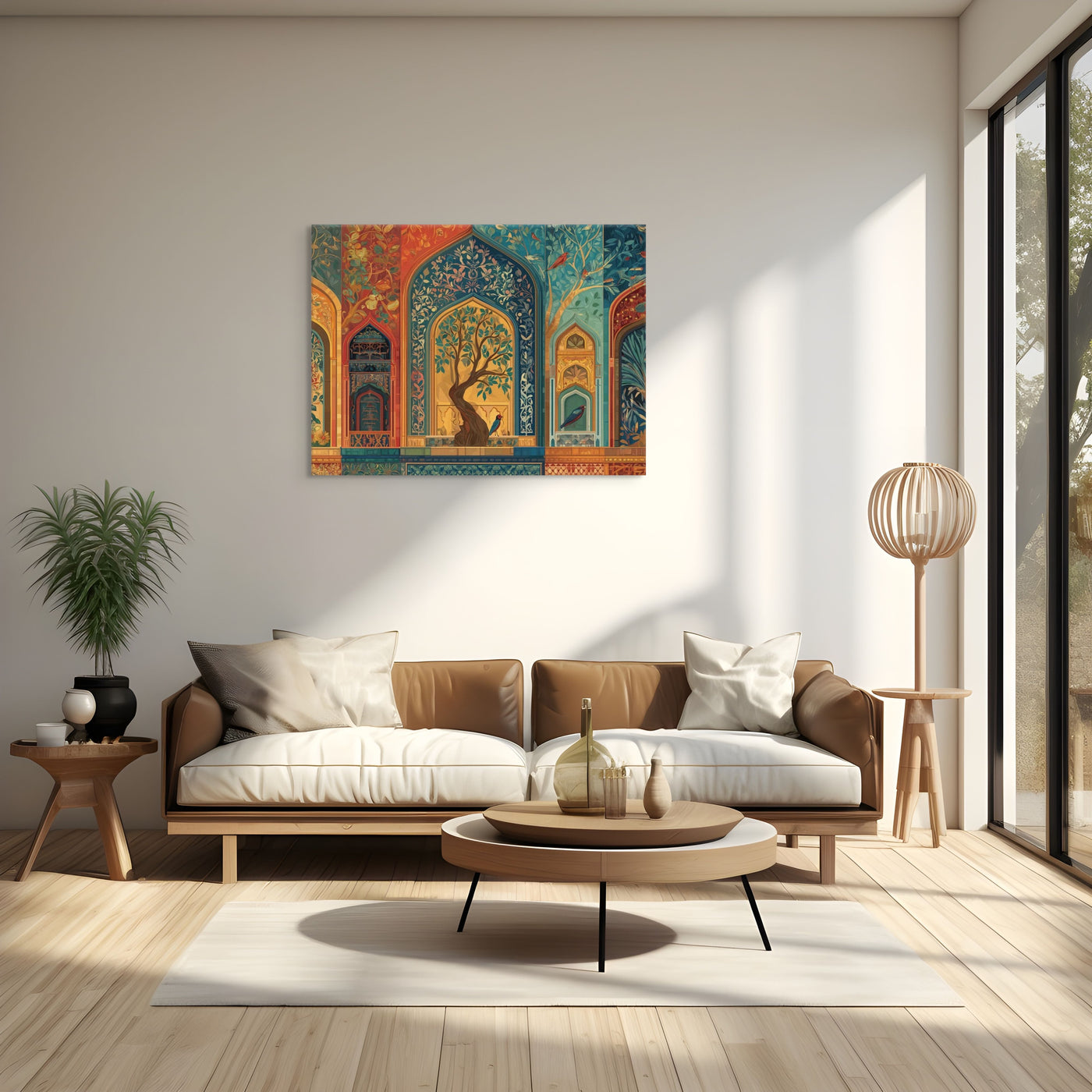 Court of Whispering Arches – Mughal Garden Canvas — view 7