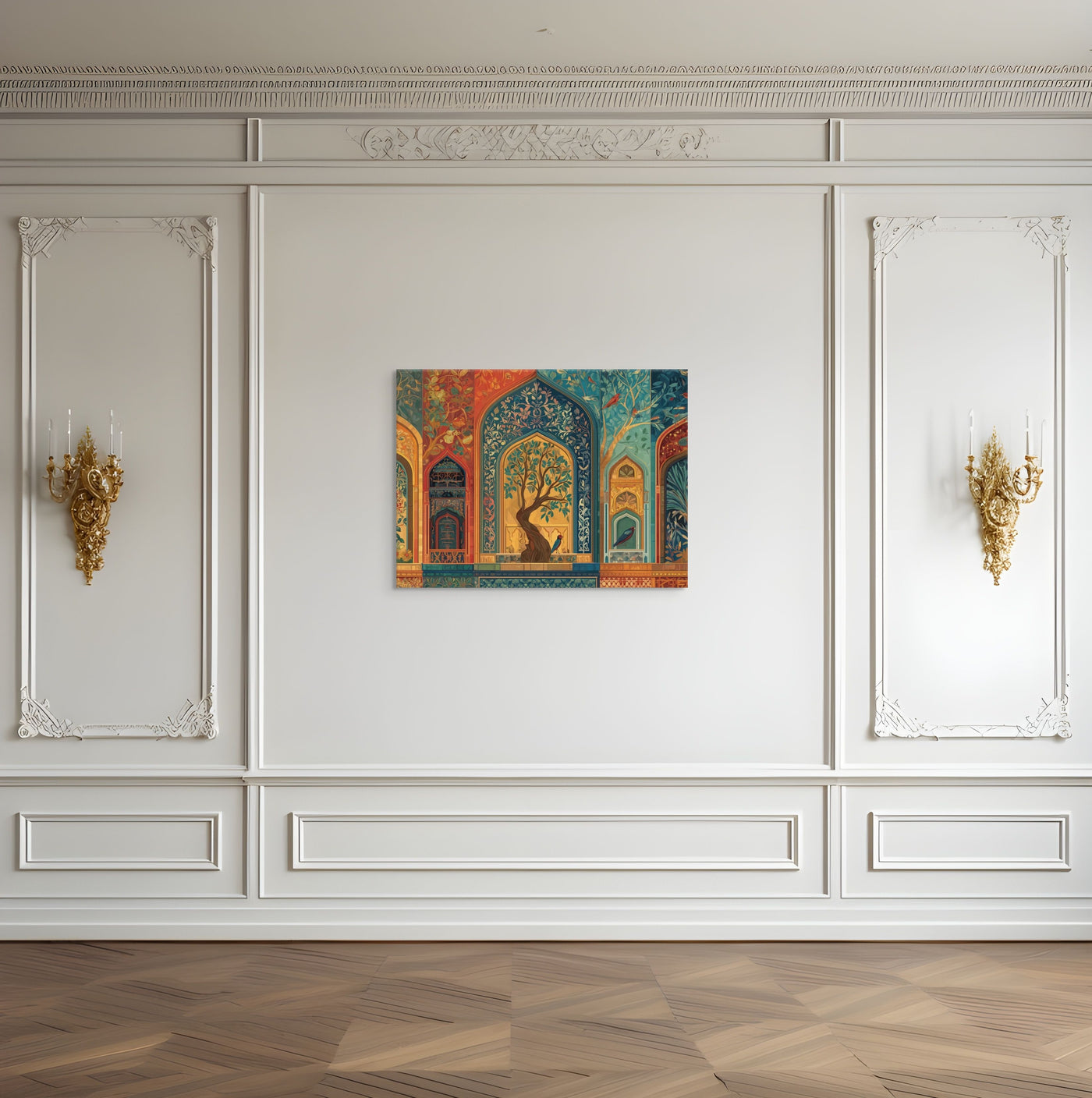 Court of Whispering Arches – Mughal Garden Canvas — view 9