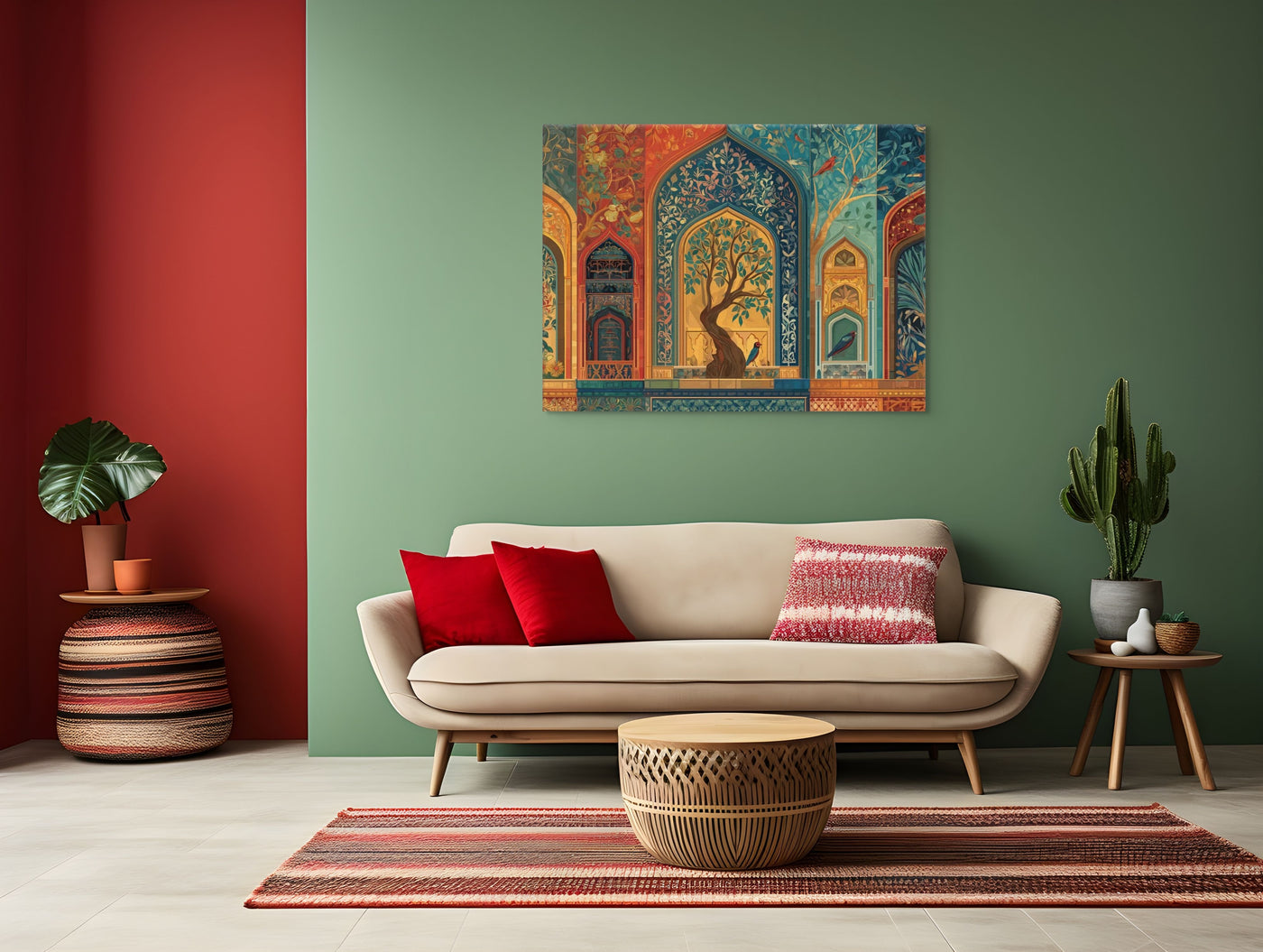 Court of Whispering Arches – Mughal Garden Canvas — view 5