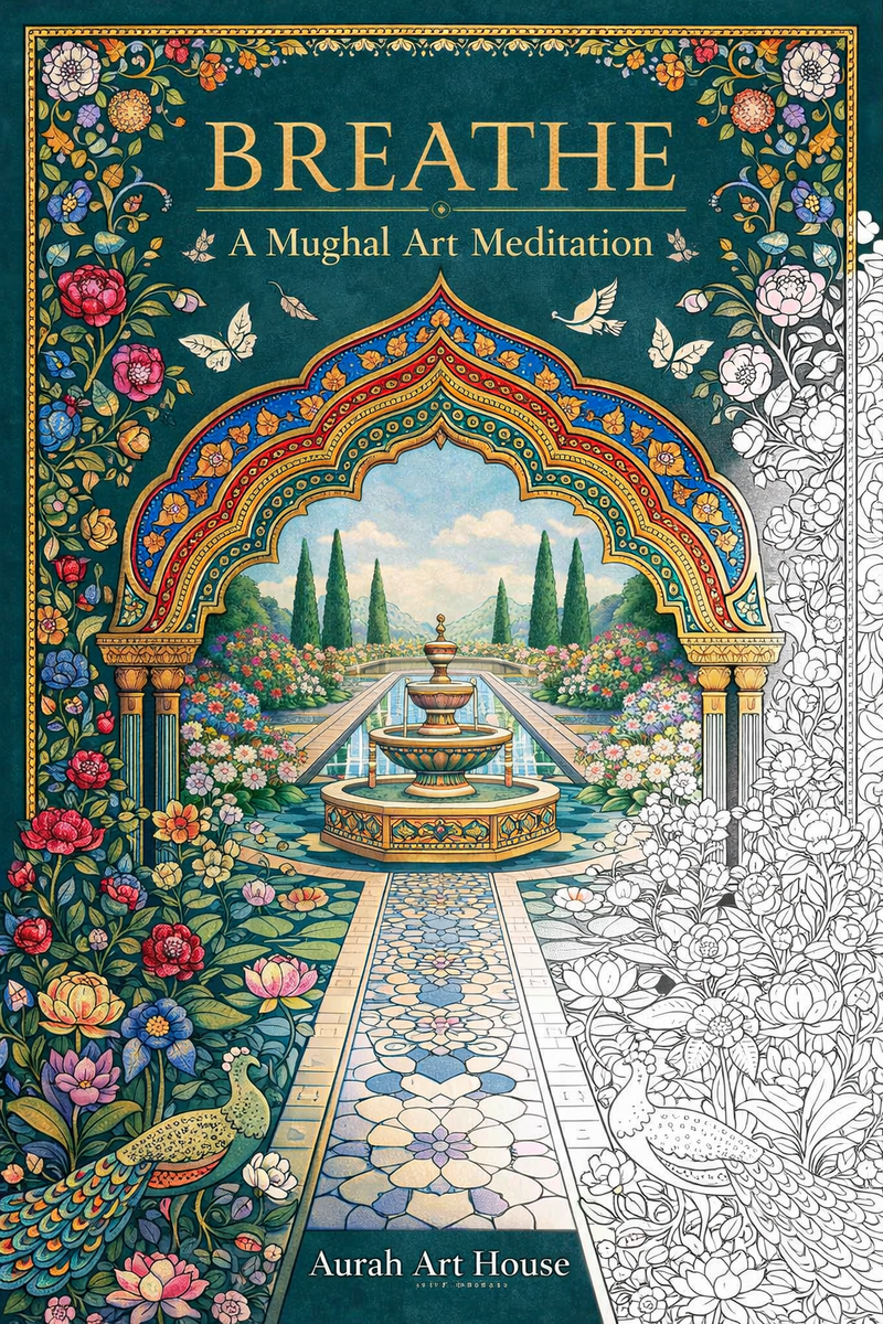Breathe: A Mughal Art Meditation — Interactive Digital Coloring Book