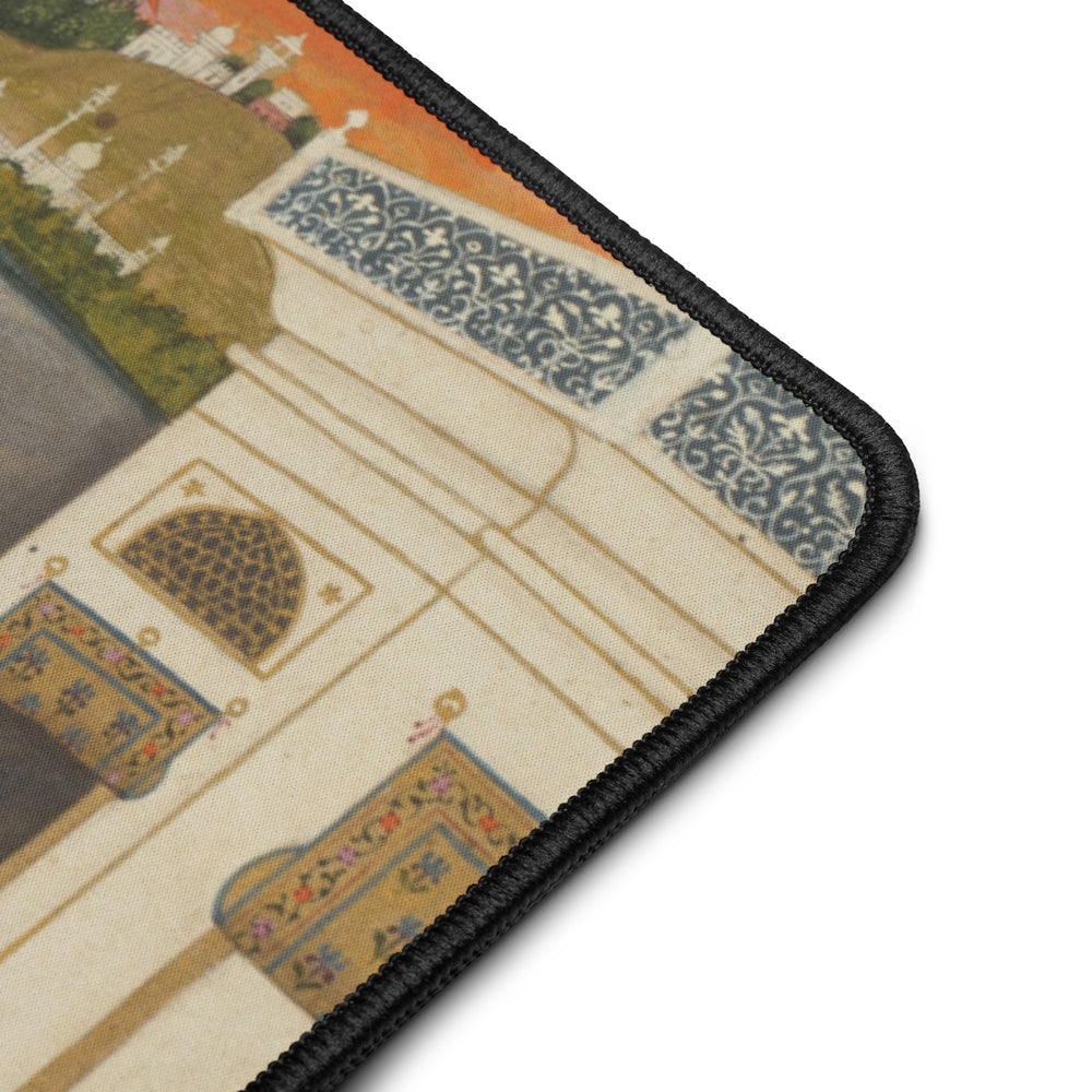 A Blindfolded Suitor Before a Princess — Mughal Art Desk Mat — view 6