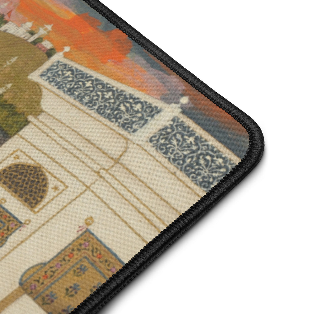 A Blindfolded Suitor Before a Princess — Mughal Art Desk Mat — view 8