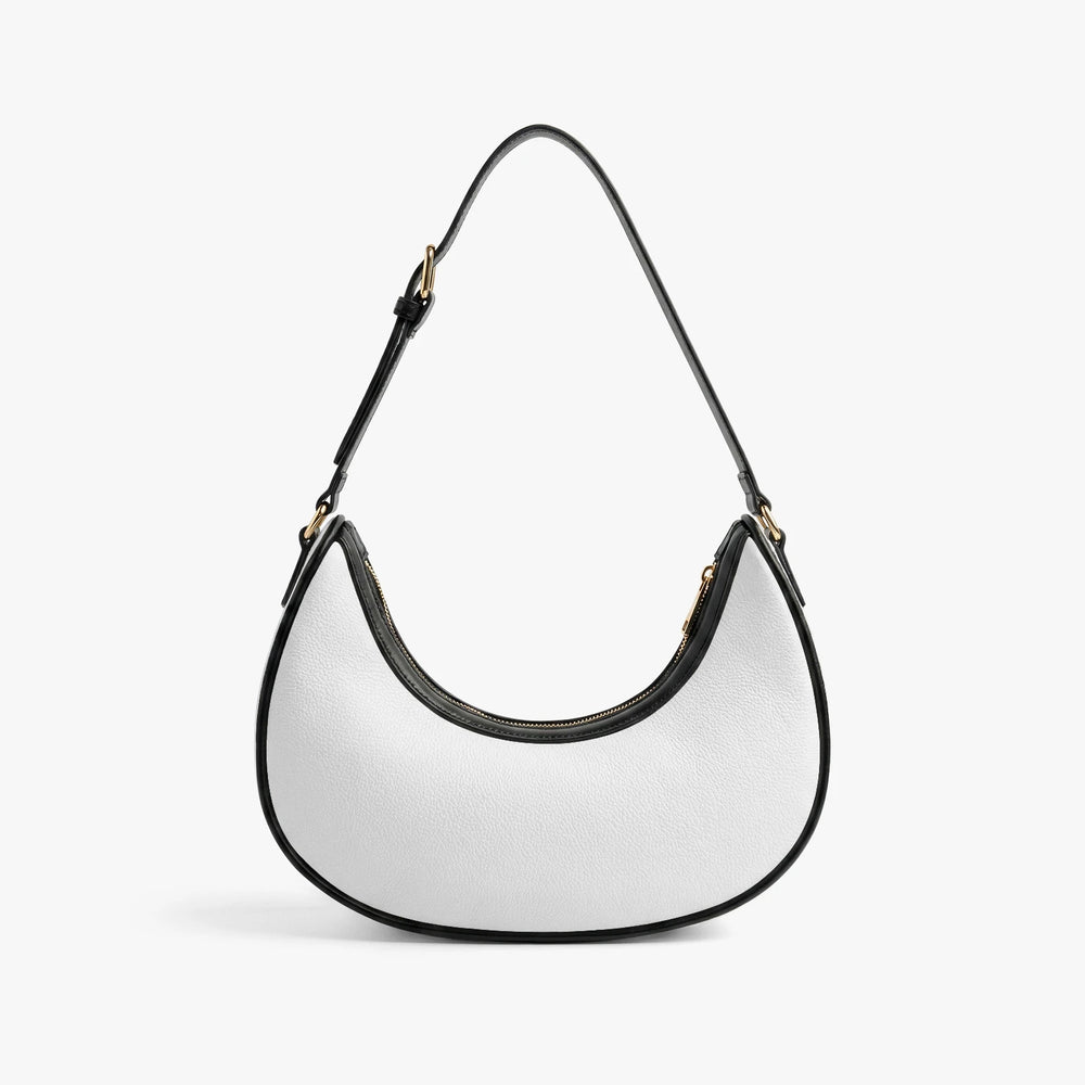 Stone Mosaic — Jewel Tones Crescent Shoulder Bag — view 5
