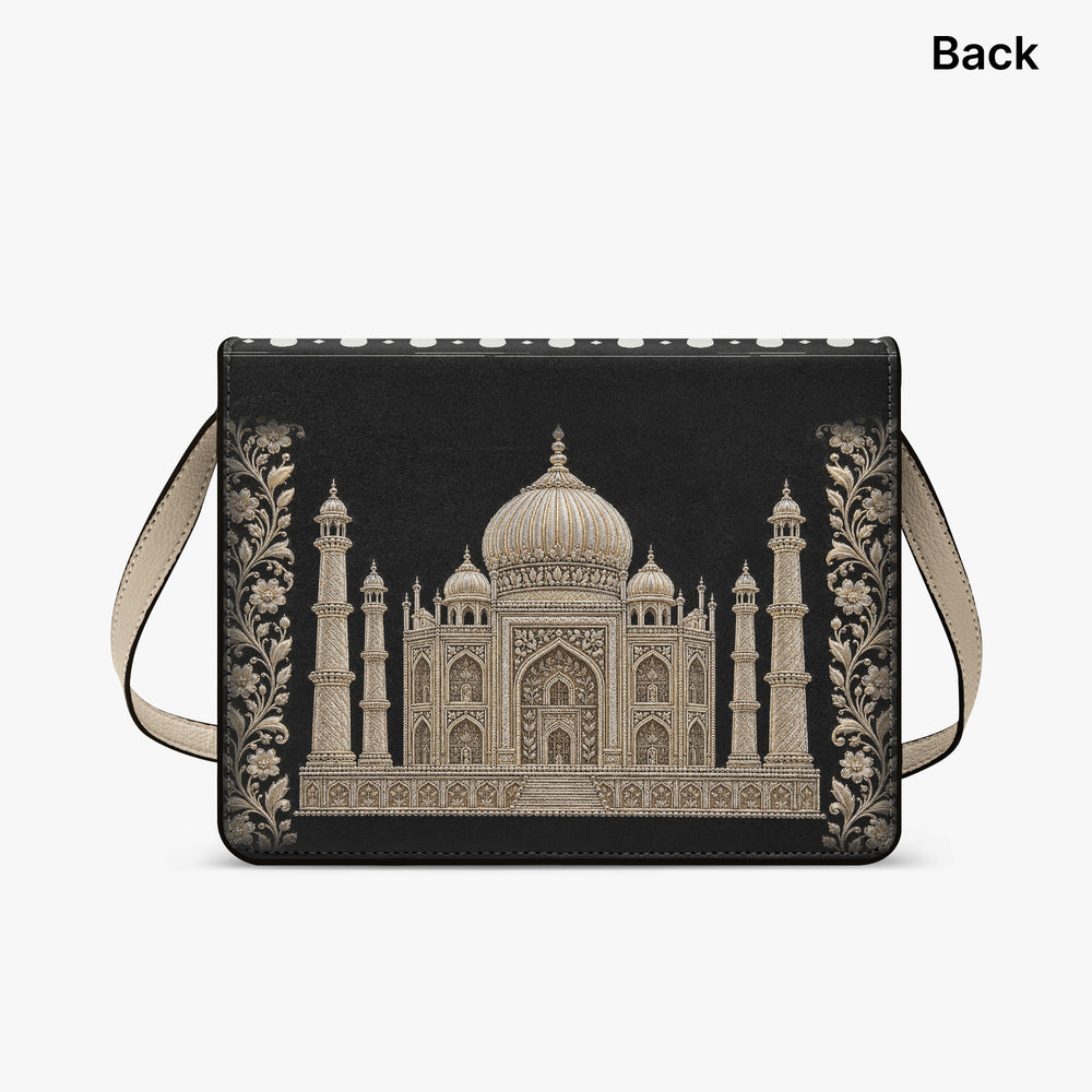 Taj Mahal — Black & Gold Book Crossbody Bag — view 9