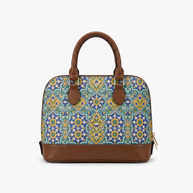 Kashi Tile — Lapis & Turquoise Dome Handbag