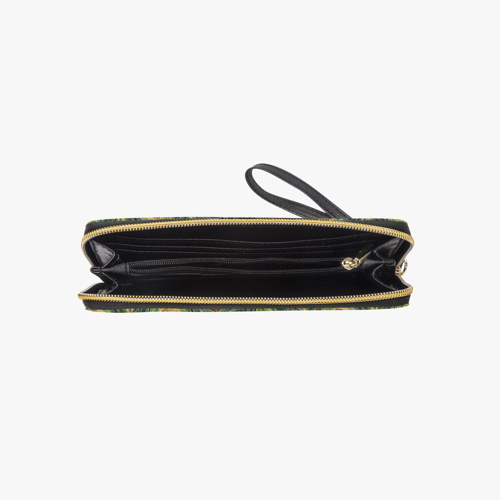 Mor Feather — Peacock Green Wristlet Clutch Wallet — view 7