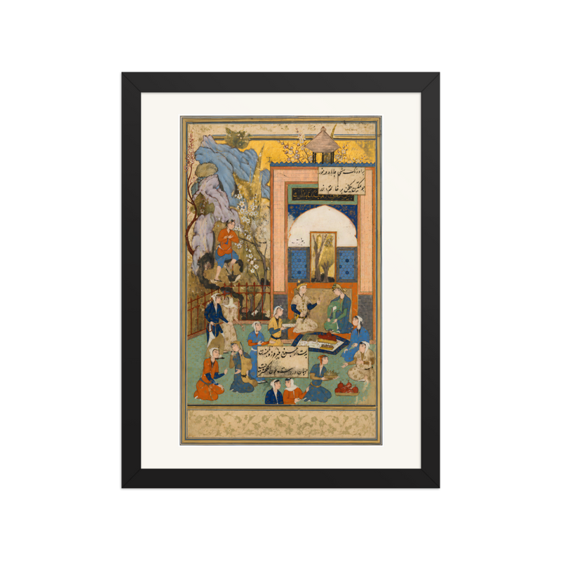 Yusuf and Zulaykha — Haft Awrang of Jami | Restored Persian Wall Art