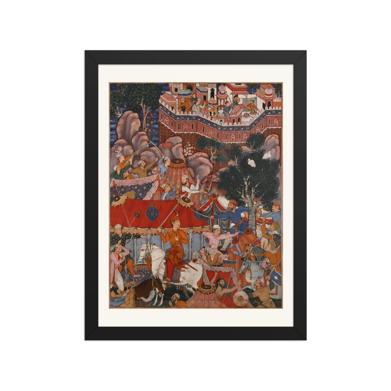 Assad Ibn Kariba's Night Attack — Kashmir | Restored Mughal Wall Art