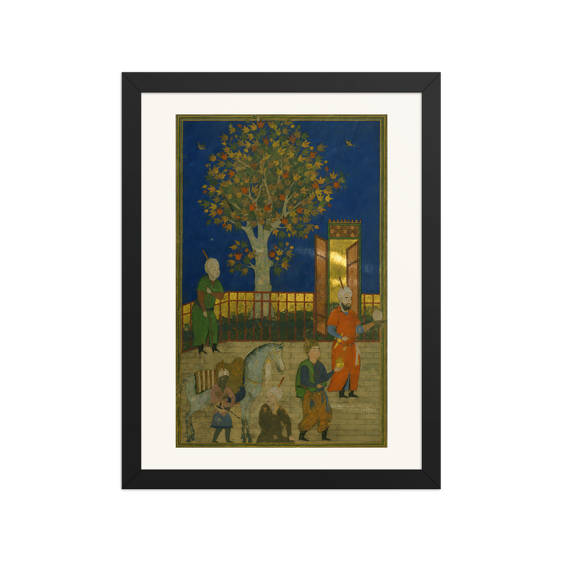 Garden Frontispiece with Hafez, Left Half
