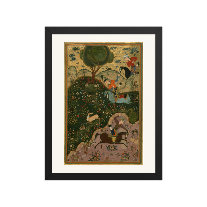 Bahram Gur Hunting Deer with a Lasso