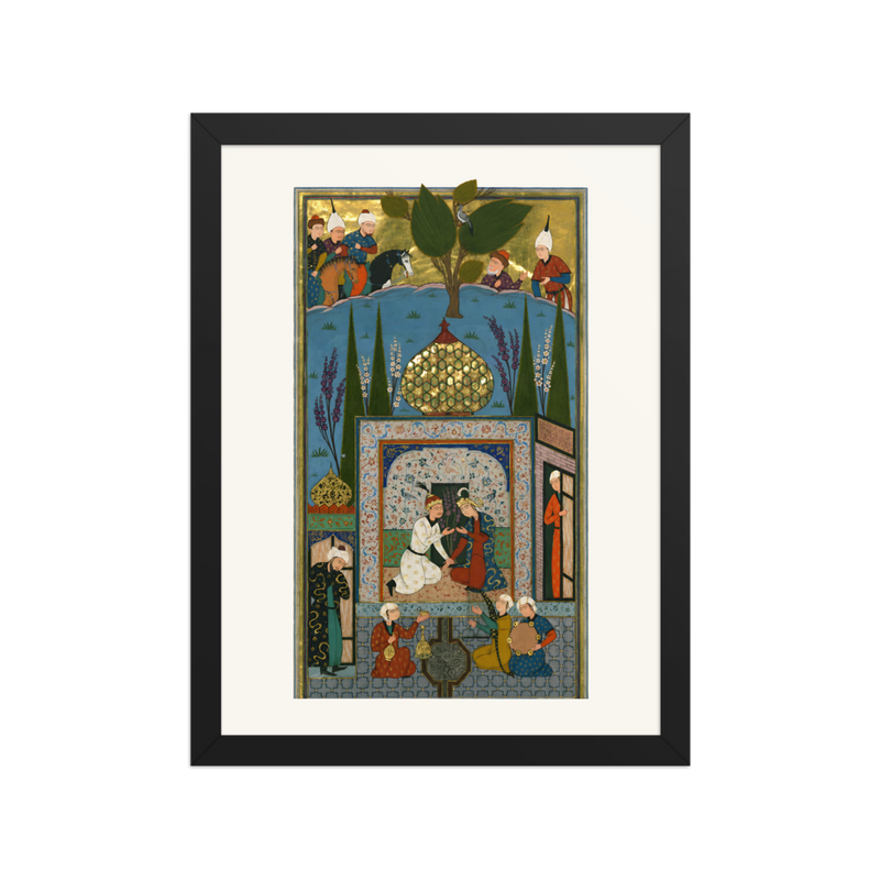Bahram Gur in the White Pavilion — Khamsa of Nizami, 1528
