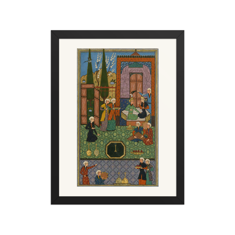 Khusraw and Shirin Enthroned — Khamsa of Nizami, 1528