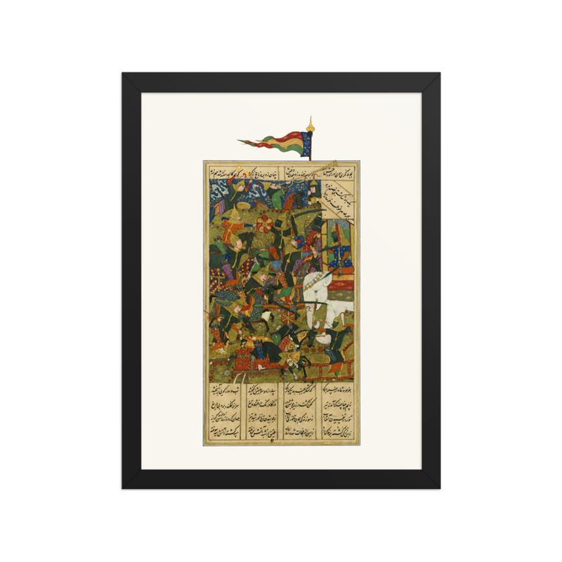 Alexander Fighting the Ethiopians — Khamsa of Nizami, 1516
