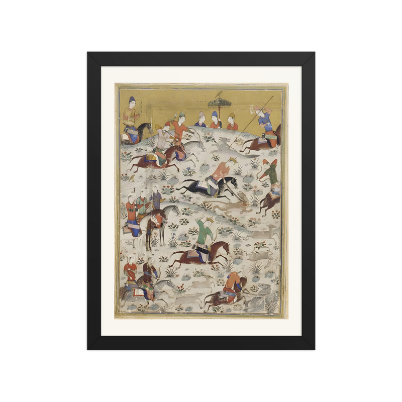 The Battle — Khusraw u Shirin, Jalayirid c.1400