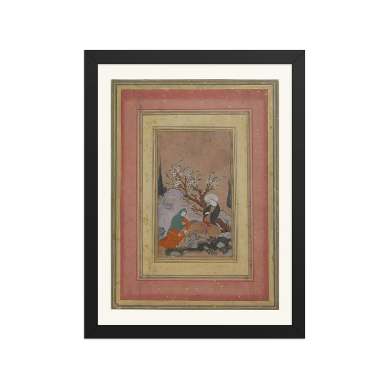 Lovers in a Landscape — Safavid Album Leaf