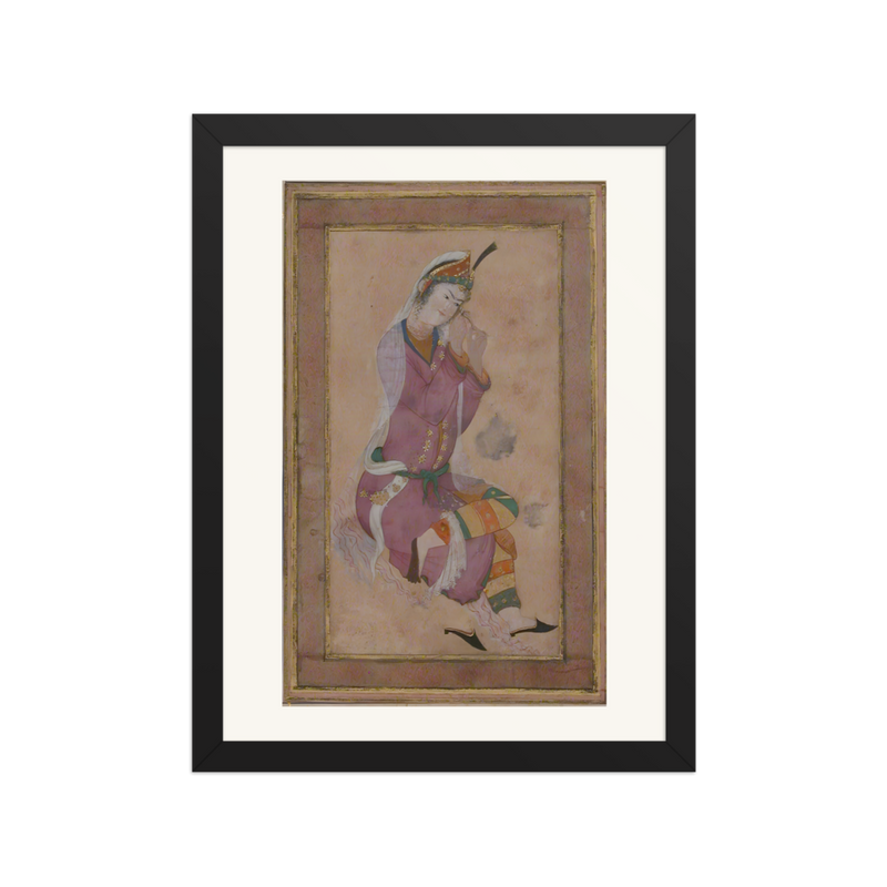 Seated Woman Curling Her Hair