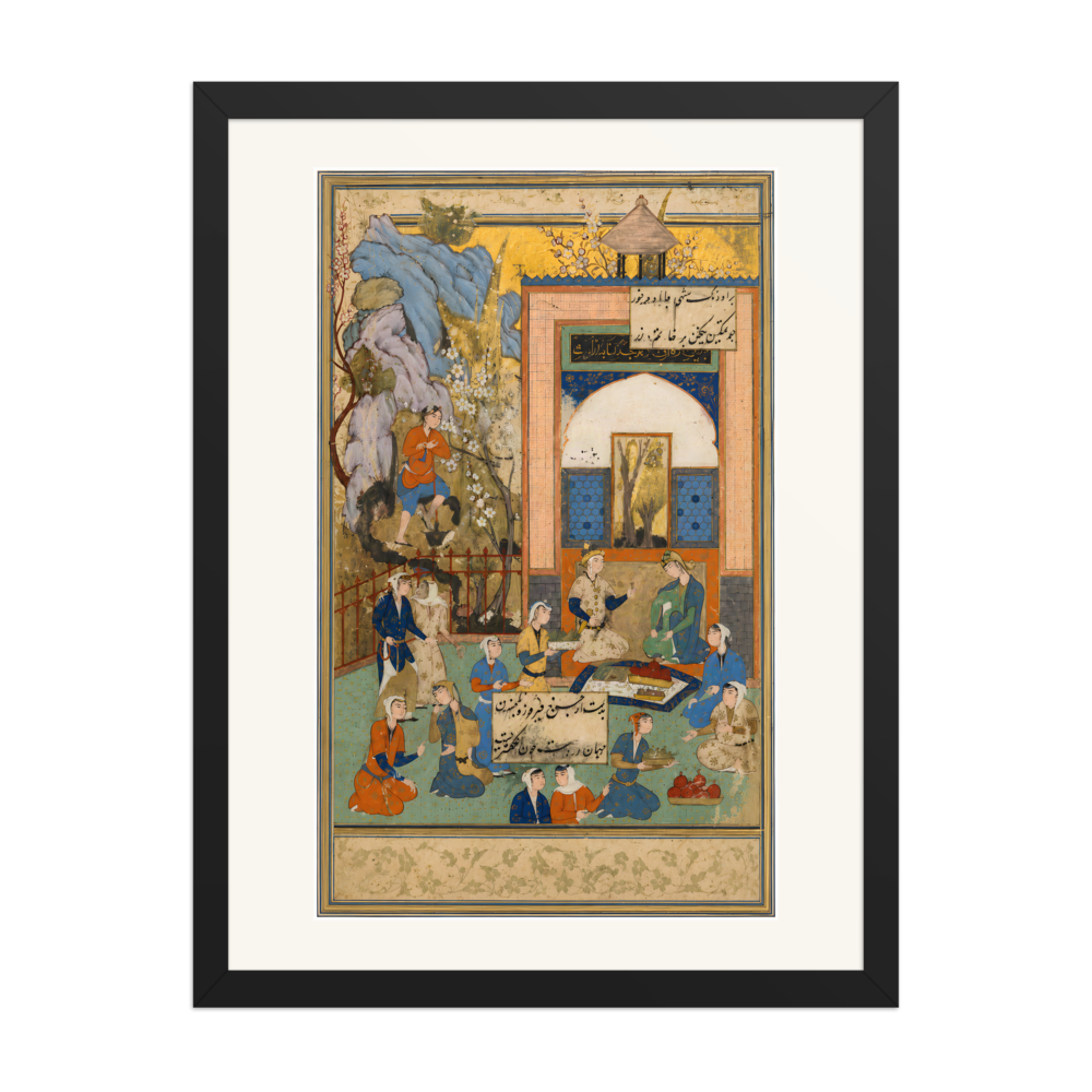 Yusuf and Zulaykha — Haft Awrang of Jami | Restored Persian Wall Art — view 4