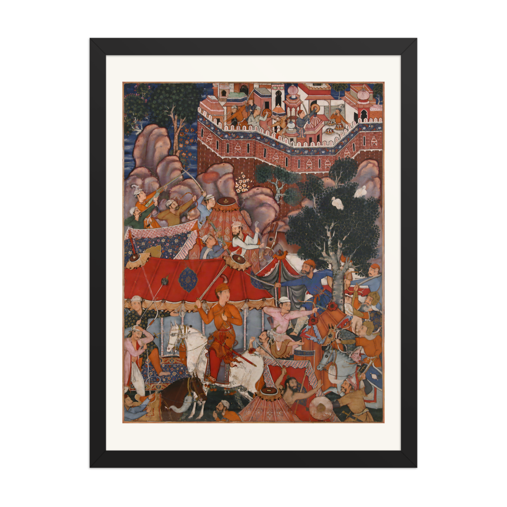 Assad Ibn Kariba's Night Attack — Kashmir | Restored Mughal Wall Art — view 4