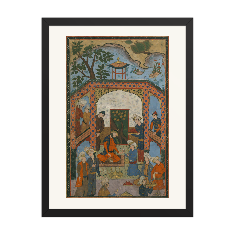 Court Scene in an Illuminated Border — view 4