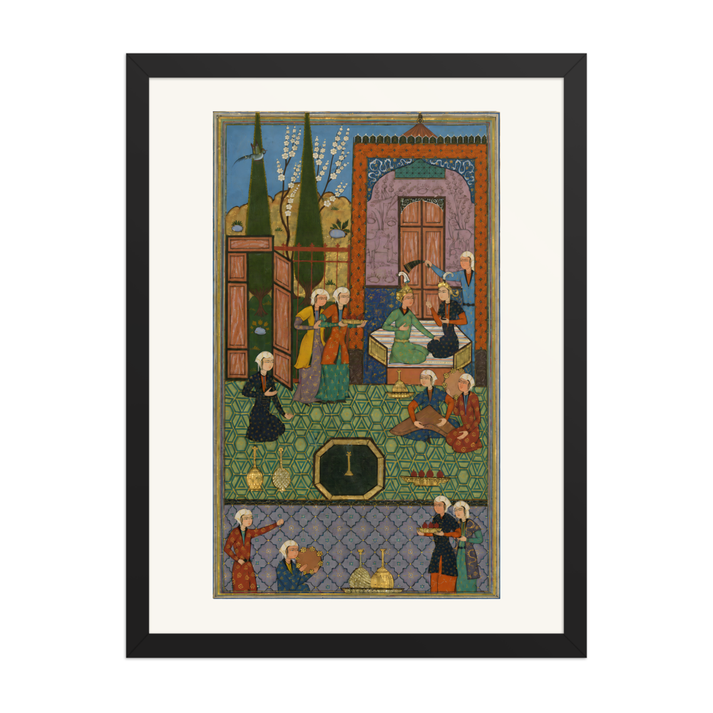 Khusraw and Shirin Enthroned — Khamsa of Nizami, 1528 — view 4