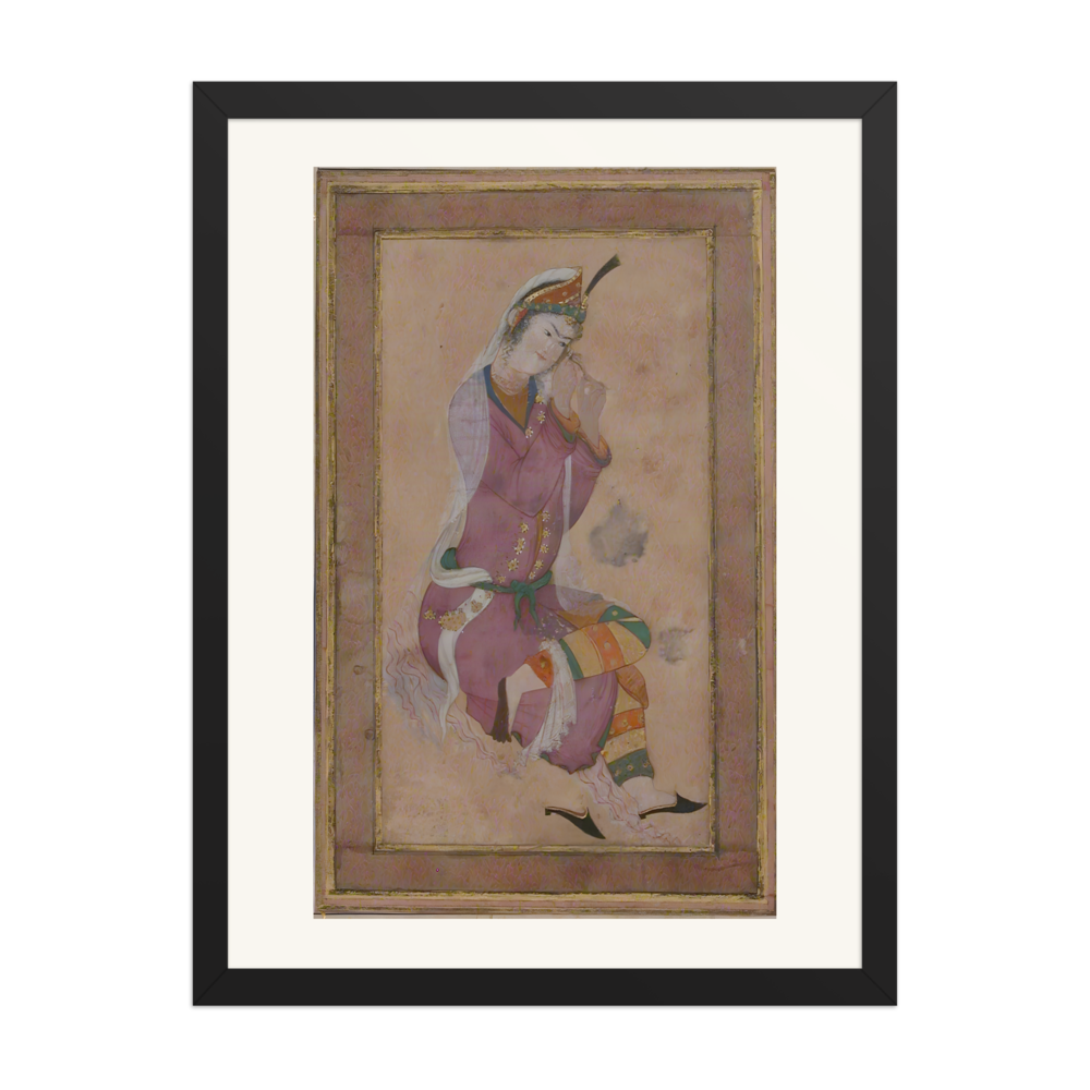 Seated Woman Curling Her Hair — view 4