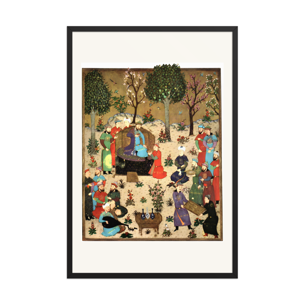 A Royal Court — Baysunghur’s Shahnama | Restored Persian Miniature — view 8
