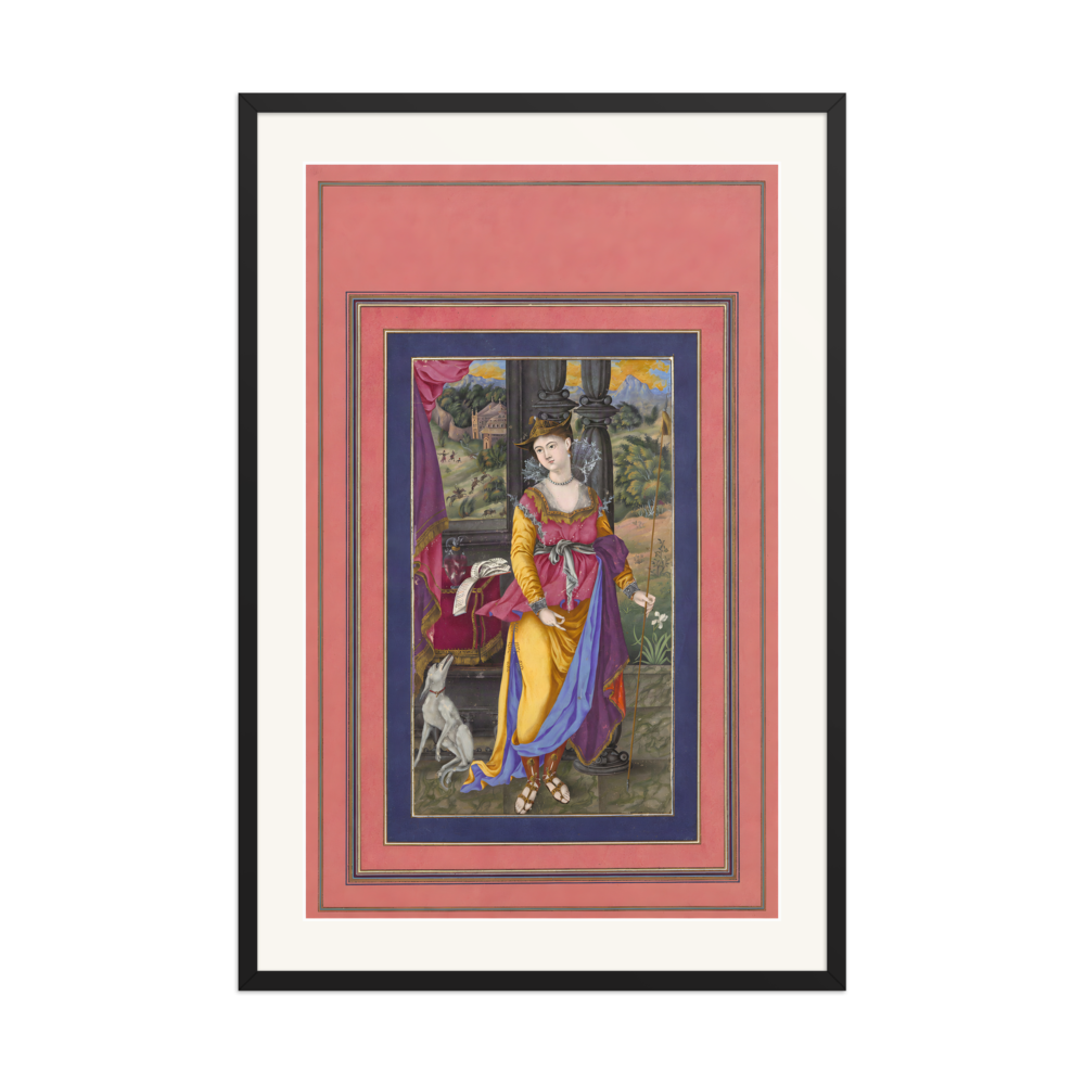 Diana, Goddess of the Hunt — Davis Album | Restored Persian Wall Art — view 7